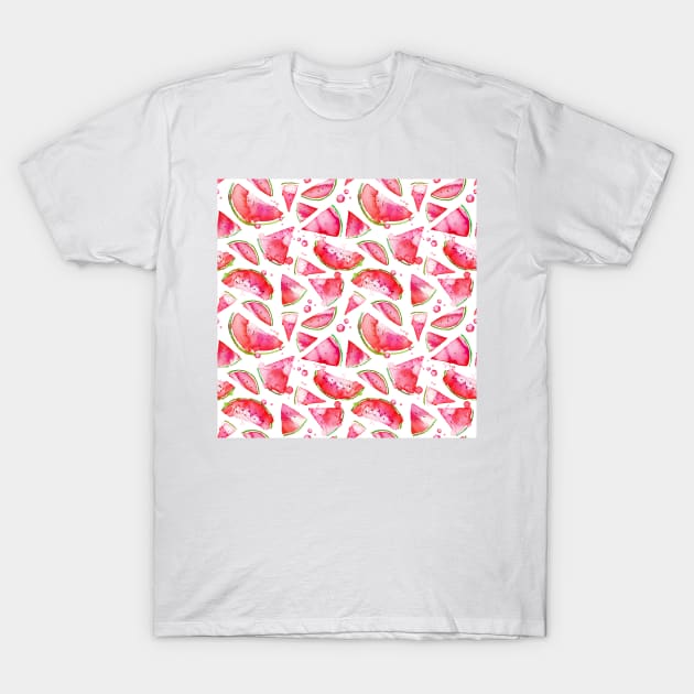 Watercolor Watermelon 1 T-Shirt by B&K